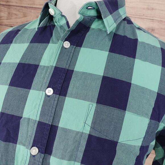 UNTUCKit GREEN CHECK BUTTON DOWN SHIRT MENS SIZE XL - Picture 2 of 6